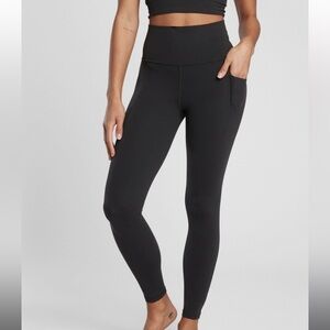 Athleta Salutation Stash Pocket II Tight, BLACK SIZE S